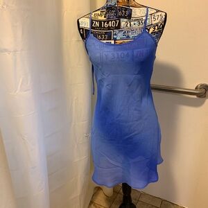 Light/Dark Blue Chemise NWOT w/straps that cross